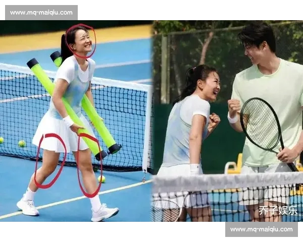 贾玲汪顺网球场燃爆！高马尾短裙造型掀起青春风暴